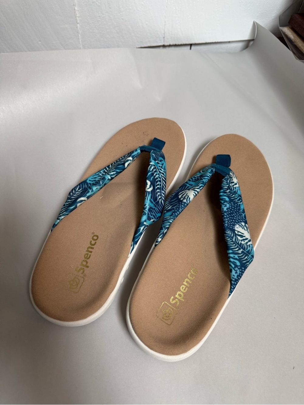 Spenco Victoria Tropic sandals in Tropical Blue EUC men’s size 11 - Picture 3 of 5